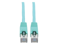 Eaton Tripp Lite Series Cat6a 10G Snagless Shielded STP Ethernet Cable (RJ45 M/M), PoE, Aqua, 35 ft. (10.67 m)