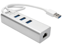 Tripp Lite USB 3.0 SuperSpeed to Gigabit Ethernet NIC Network Adapter w/ 3 Port USB Hub