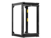 Eaton Tripp Lite Series SmartRack 16U Wall-Mount 2-Post Open Frame Rack, Hinged Front, Heavy Duty