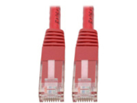 Tripp Lite Premium Cat5 / Cat5e / Cat6 Gigabit Molded Patch Cable, 24 AWG, 550 MHz/1 Gbps (RJ45 M/M), Red, 6 ft.