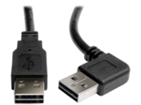 Eaton Tripp Lite Series Universal Reversible USB 2.0 Cable (Right/Left-Angle Reversible A to Reversible A M/M), 6 ft. (1.83 m)