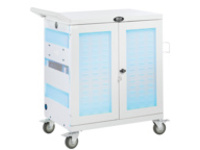 Tripp Lite Safe-IT UV Charging Cart 32-Port USB Antimicrobial for iPad and Android Tablet