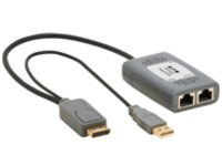 Eaton Tripp Lite Series DisplayPort over Cat6 Pigtail Receiver with Repeater, 4K 60 Hz, 4:4:4, Transceiver, HDCP 2.2, 230 ft. (70.1 m), TAA