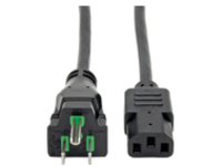 Tripp Lite 8ft Computer Power Cord Coiled Hospital Medical Cable 5-15P to C13 10A 18AWG 8'