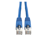 Eaton Tripp Lite Series Cat6a 10G Snagless Shielded STP Ethernet Cable (RJ45 M/M), PoE, Blue, 20 ft. (6.09 m)