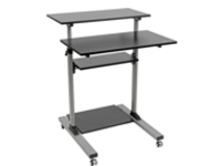 Tripp Lite Rolling Standing Desk Workstation Height Adjustable Mobile