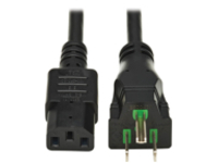 Eaton Tripp Lite Series Safe-IT Antibacterial Hospital-Grade Power Cord, 5-15P to C13
