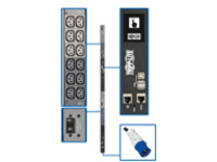 Eaton Tripp Lite Series 18.7kW 3-Phase Monitored PDU w/LX Platform, 208/240V Output (36 C13), IEC 309 60A Blue, 0U, TAA
