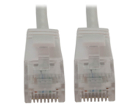 Eaton Tripp Lite Series Cat6a 10G Snagless Molded Slim UTP Ethernet Cable (RJ45 M/M), PoE, White, 6 in. (15 cm)