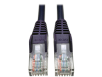 Tripp Lite 3ft Cat5e 350 MHz Snagless Molded UTP Patch Cable (RJ45 M/M) Purple 3'