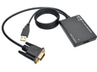 Tripp Lite VGA to HDMI Component Adapter Converter with USB Audio Power VGA to HDMI 1080p