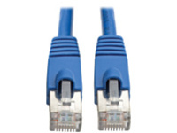 Eaton Tripp Lite Series Cat6a 10G Snagless Shielded STP Ethernet Cable (RJ45 M/M), PoE, Blue, 8 ft. (2.43 m)