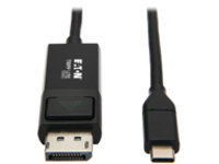 Tripp Lite USB C to DisplayPort Adapter Cable USB 3.1 Gen 1 Locking 4K USB Type-C to DP, USB C to DP, 3ft