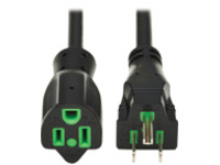 Eaton Tripp Lite Series Safe-IT Antibacterial Hospital-Grade Extension Cord, 5-15P to 5-15R