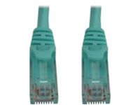 Eaton Tripp Lite Series Cat6a 10G Snagless Molded UTP Ethernet Cable (RJ45 M/M), PoE, Aqua, 2 ft. (0.6 m)