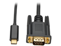 Tripp Lite USB C to VGA Adapter Cable Converter 1080p M/M USB Type C to VGA, USB-C, USB Type-C 6ft 6'