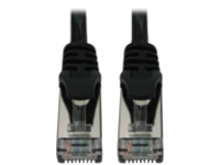 Eaton Tripp Lite Series Cat6a 10G Snagless Shielded Slim STP Ethernet Cable (RJ45 M/M), PoE, Black, 15 ft. (4.6 m)