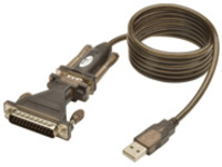 Tripp Lite 5ft USB to Serial Adapter Cable USB-A to DB25 RS-232 M/M 5&#x27;