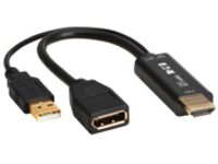 Eaton Tripp Lite Series HDMI to DisplayPort Active Converter M/F with USB Power 4K60Hz 7in.18cm