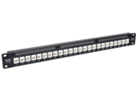 Tripp Lite 24-Port Cat6a Patch Panel Feedthrough Rackmount RJ45 Ethernet 1U