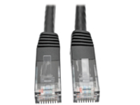 Tripp Lite Cat6 Gigabit Molded Patch Cable RJ45 M/M 550MHz 24 AWG Black 5'