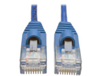 Tripp Lite 1ft Cat5e Cat5 Snagless Molded Slim UTP Patch Cable RJ45 M/M Blue 1'