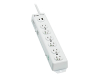 Eaton Tripp Lite Series UL 1363 Medical-Grade Power Strip, 6 Hospital-Grade Outlets, USB Charging, Safety Covers, Antimicrobial, 6 ft. Cord
