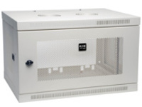 Tripp Lite 6U Wall Mount Rack Enclosure Server Cabinet Wallmount Doors Sides White