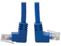 Tripp Lite Cat6 Patch Cable Up-Angled / Down Angled UTP Molded M/M Blue 3ft