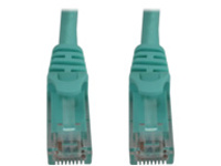 Eaton Tripp Lite Series Cat6a 10G Snagless Molded UTP Ethernet Cable (RJ45 M/M), PoE, Aqua, 1 ft. (0.3 m)