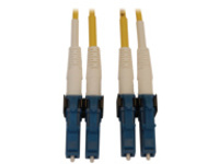 Eaton Tripp Lite Series 400G Duplex Singlemode 9/125 OS2 Switchable Fiber Optic Cable (LC/UPC M/M), LSZH, Yellow, 3 m (9.8 ft.)