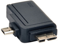 Tripp Lite 2-in-1 OTG Adapter USB 3.0 Micro B & USB 2.0 Micro B to USB A
