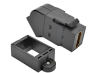 Tripp Lite HDMI Coupler Keystone Panel Mount Angled F/F Black