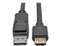 Tripp Lite DisplayPort to HDMI Adapter Cable with Gripping HDMI Plug Active DP 1.2a to HDMI 4K x 2K 6ft 6&#x27;