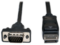Tripp Lite 6ft DisplayPort to VGA / DP to VGA Adapter Active Converter with Latches to HD15 DPort 1.2 M/M 6&#x27;