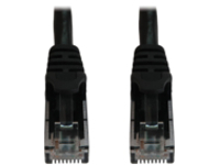 Eaton Tripp Lite Series Cat6a 10G Snagless Molded UTP Ethernet Cable (RJ45 M/M), PoE, Black, 1 ft. (0.3 m)