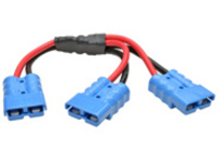Tripp Lite 1ft Y Splitter Cable for select BatteryPacks 175A DC Connectors Blue 1&#x27;