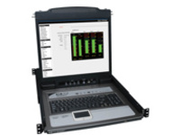 Tripp Lite 8-Port Rack Console KVM Switch w/19&quot; LCD &amp; 8 PS2/USB Cables 1U