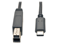 Tripp Lite 3ft USB 3.1 Gen 2 USB-C to USB-B Cable 10 Gbps M/M Fast Charging
