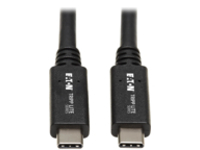 Tripp Lite USB C Cable USB 3.1 Gen 2, 5A Rating 10Gbps M/M USB Type C 20in