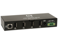 Tripp Lite 4-Port Rugged Industrial USB 2.0 Hi-Speed Hub w 15KV ESD Immunity Metal Mountable