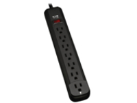 Eaton Tripp Lite Series Power Strip 7 Outlet NEMA 5-15R AC 25' Cord 5-15P Black Housing