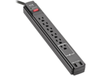 Eaton Tripp Lite Series Safe-IT 6-Outlet Surge Protector, 2 USB Charging Ports, 10 ft. Cord, 5-15P Plug, 990 Joules, Antimicrobial, Black