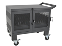 Tripp Lite Charging Station Cart Conversion Kit with Handle, Casters & Cord Manager