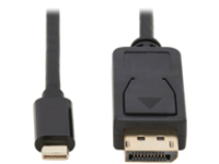Tripp Lite USB C to DisplayPort Adapter Cable, Bi-Directional 4K 60Hz, Locking DP Connector, HDR, M/M, 6 ft.