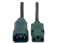 Tripp Lite 4ft Computer Power Cord Extension Cable C14 to C13 Green 10A 18AWG 4'