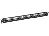 Tripp Lite 24-Port Cat6a Patch Panel Shielded Feedthrough Rackmount RJ45 1U