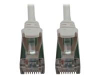 Eaton Tripp Lite Series Cat6a 10G Snagless Shielded Slim STP Ethernet Cable (RJ45 M/M), PoE, White, 5 ft. (1.5 m)