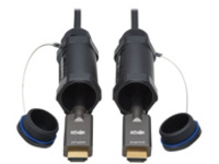 Eaton Tripp Lite Series High-Speed Armored HDMI Fiber Active Optical Cable (AOC) with Hooded Connectors