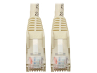 Tripp Lite Premium Cat6 Gigabit Snagless Molded UTP Patch Cable, 24 AWG, 550 MHz/1 Gbps (RJ45 M/M), White, 6 in.